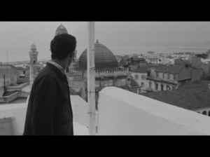 Ali looks on to the city