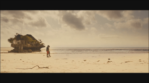 The beach before the transformation 