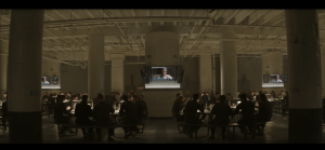 The dystopian dining hall of the resistance